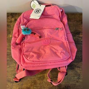 Kipling backpack. Seoul S in party pink. New with tags. Never used.